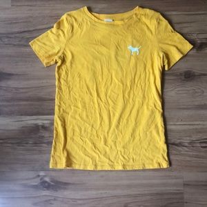 PINK shirt, yellow, size XS